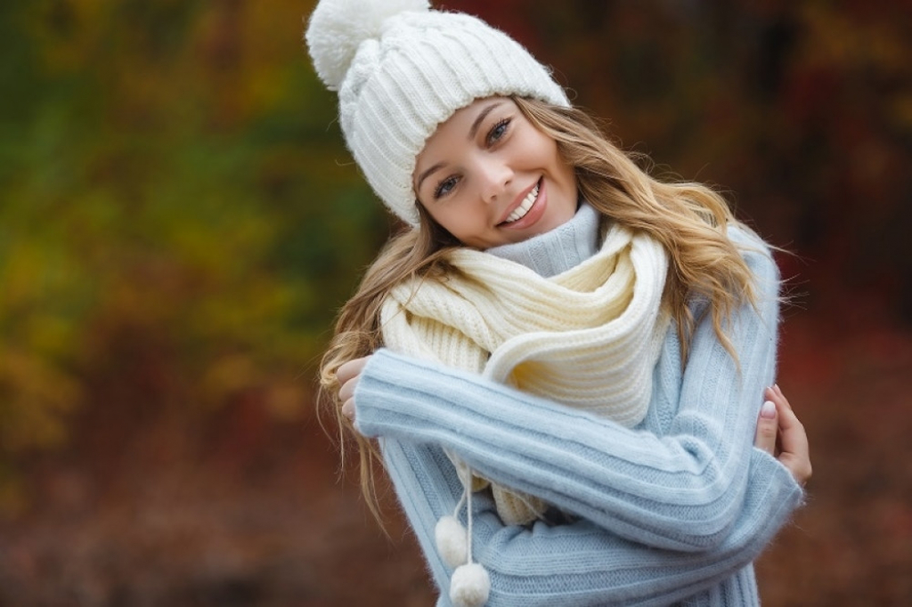 devojka, zima, moda, džemper