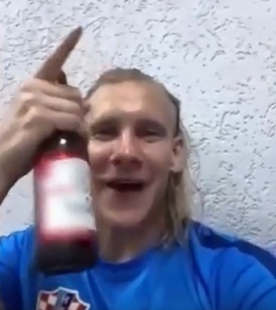   Domagoj Vida peva srpske ples 