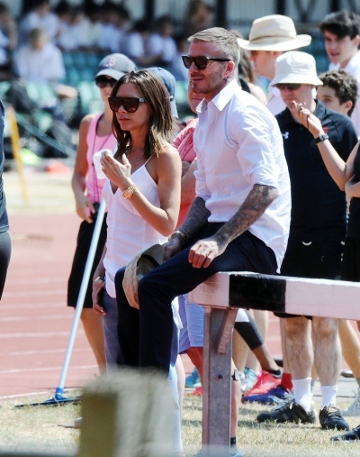   Victoria and David Beckham 