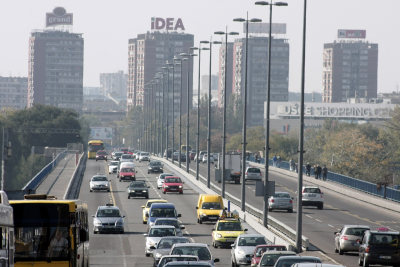 Belgrade, traffic, Brankov Bridge, transportation