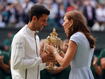 Novak Djokovic and Kate Midlton