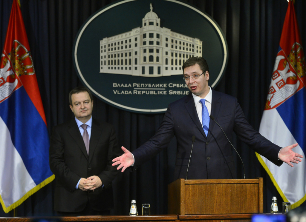 Aleksandar Vučić i ivica Dačić