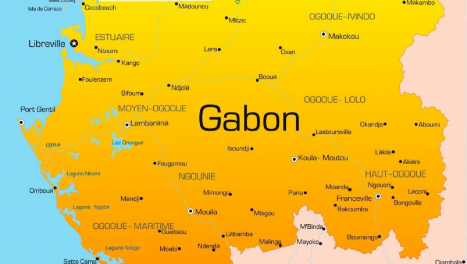 Gabon mapa