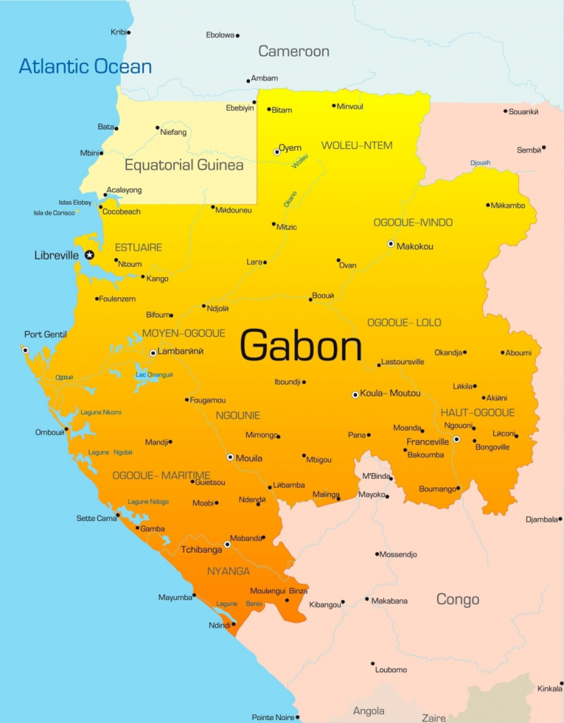 Gabon mapa