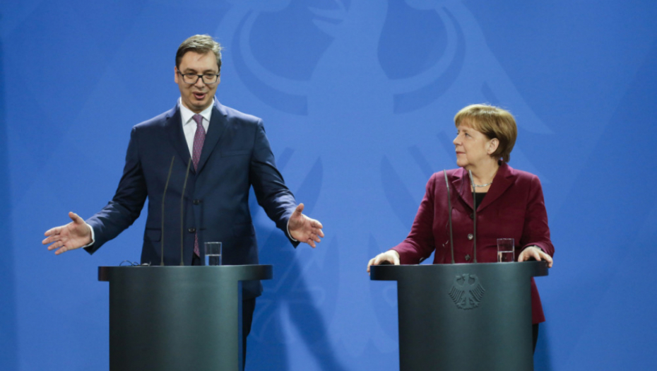 Aleksandar Vučić i Angela Merkel