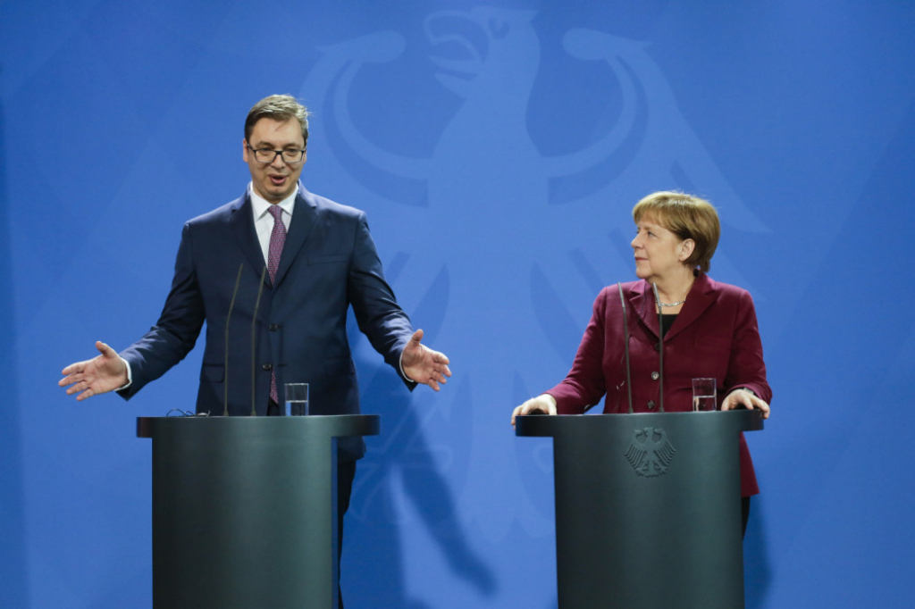 Aleksandar Vučić i Angela Merkel