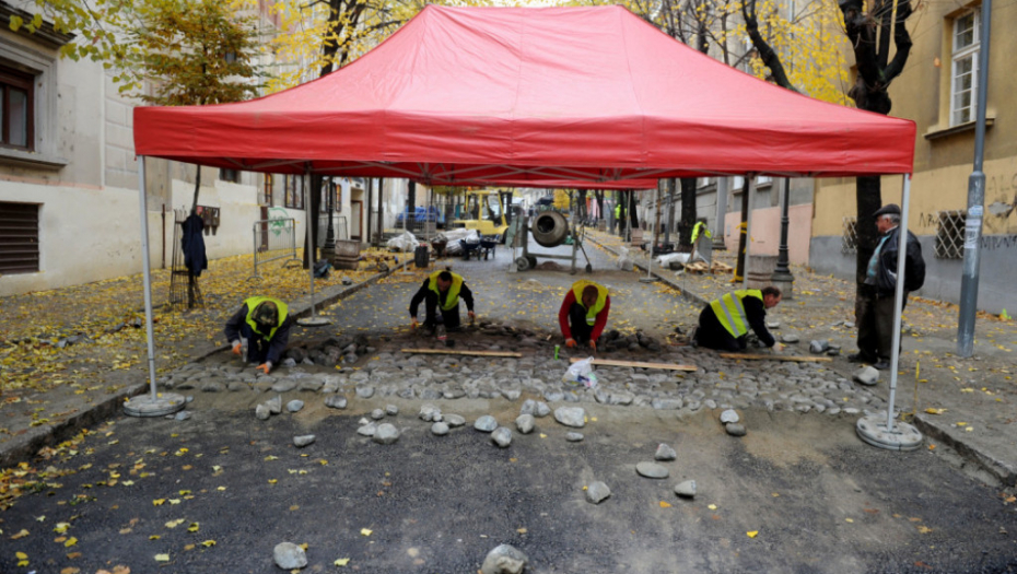 Skadarlija postavljanje kaldrme