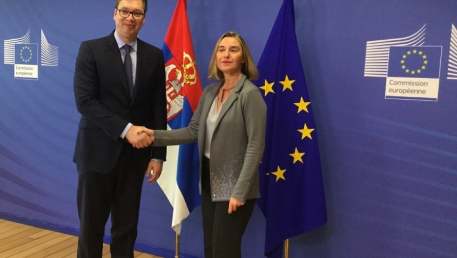 Aleksandar Vučić i Federika Mogerini