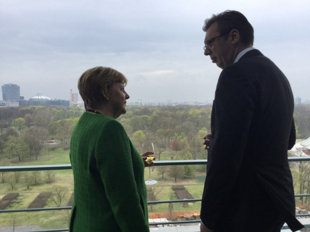 Aleksandar Vučić i Angela Merkel