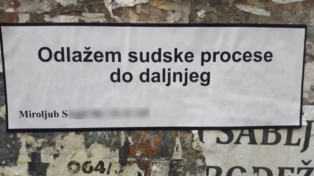 Miroljub odlaže sudske procese