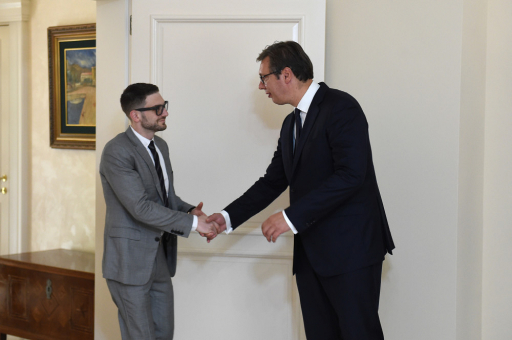 Aleksandar Vučić i Aleksander Soroš