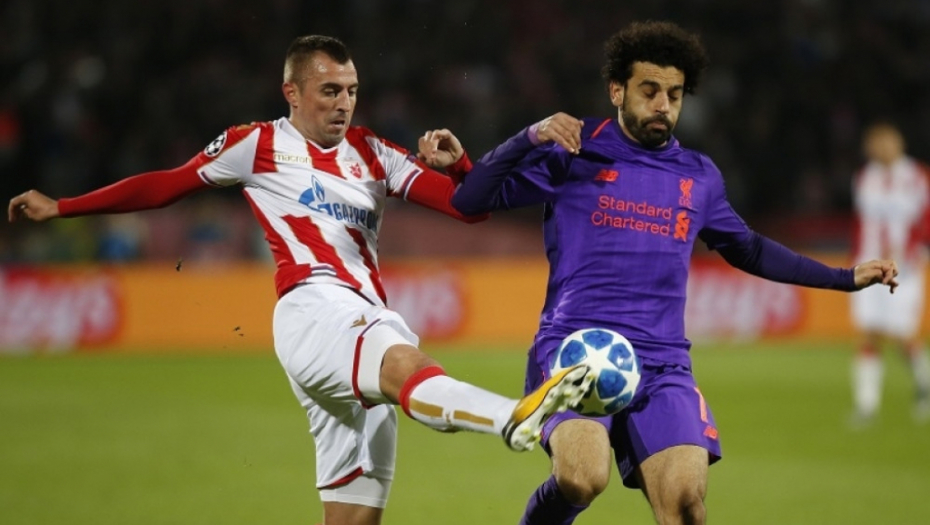 Mohamed Salah na utakmici sa Crvenom zvezdom