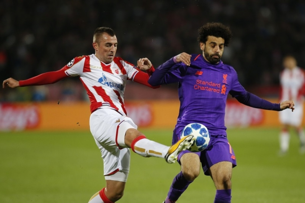 Mohamed Salah na utakmici sa Crvenom zvezdom