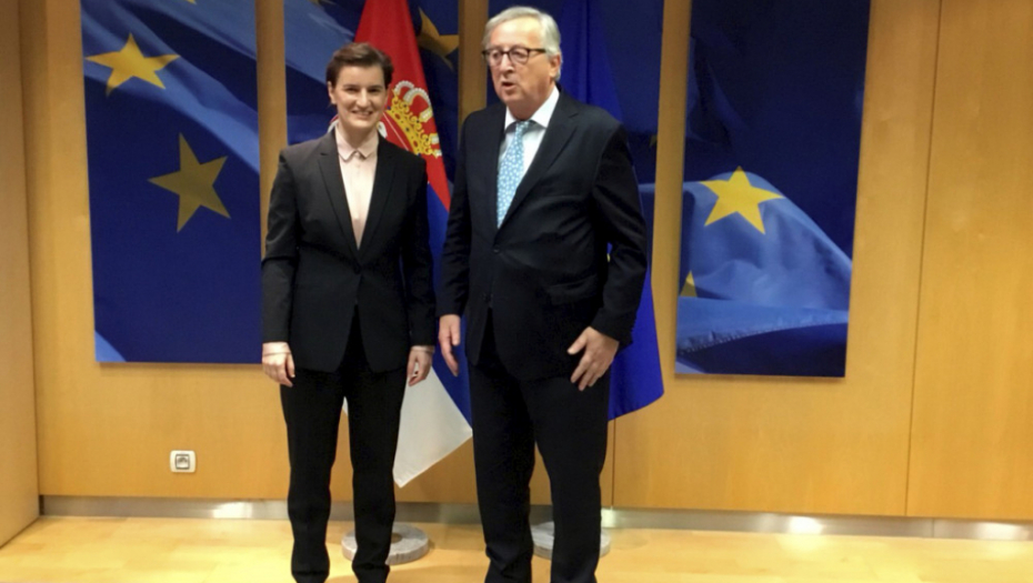 Ana Brnabić i Žan Klod Junker