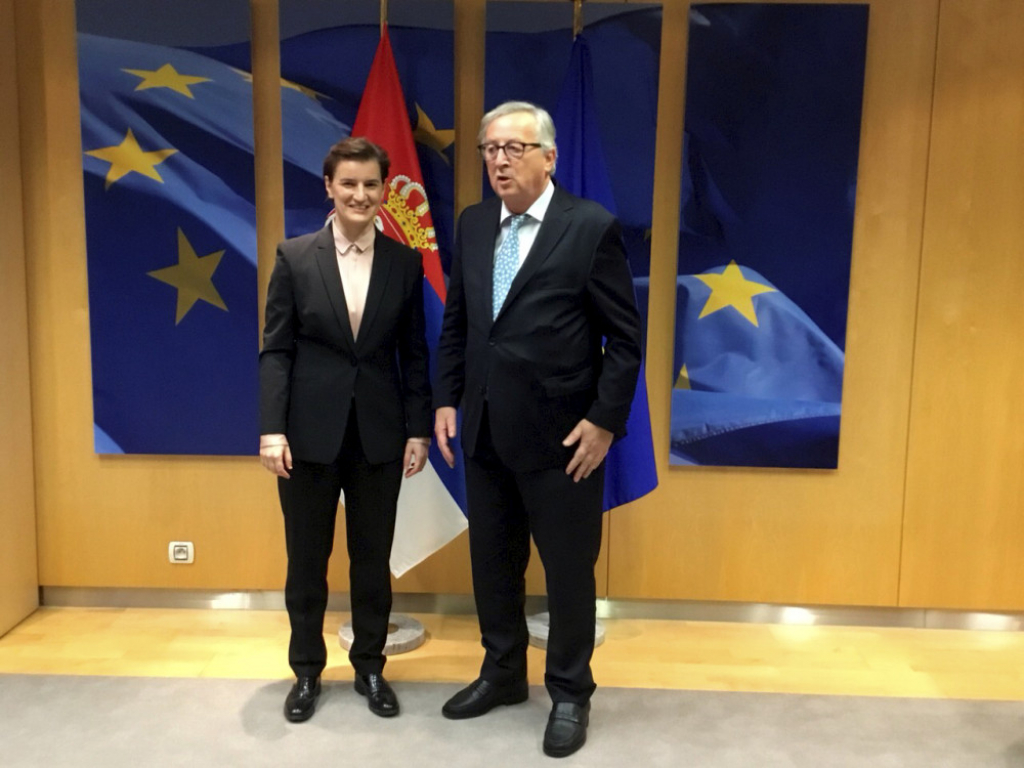 Ana Brnabić i Žan Klod Junker