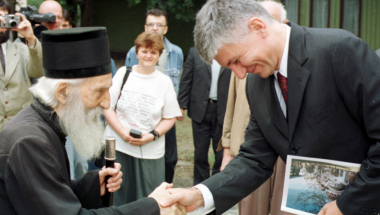 Patrijarh Pavle i Zoran Đinđić