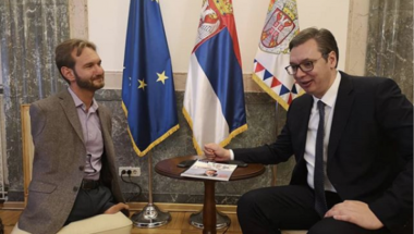 Aleksandar Vučić i Nik Vujičić