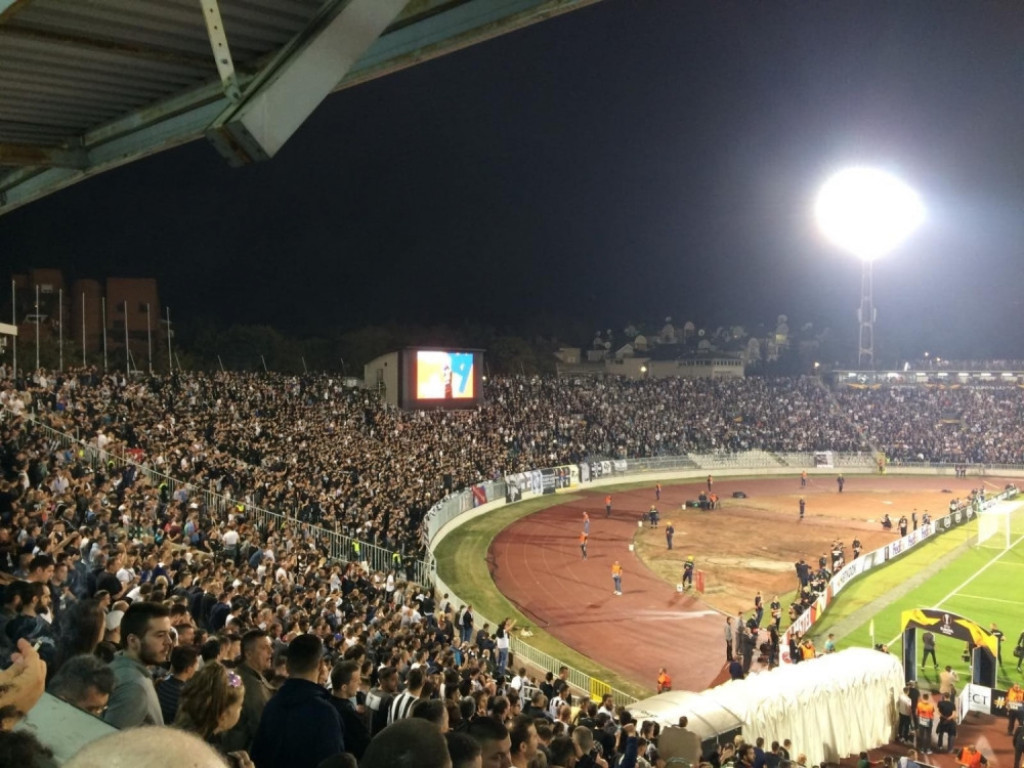 početak meča Partizan - Mančester junajted