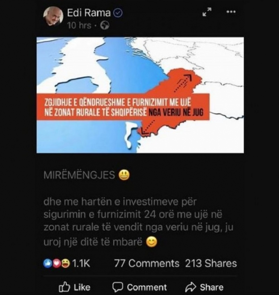 edi rama, mapa