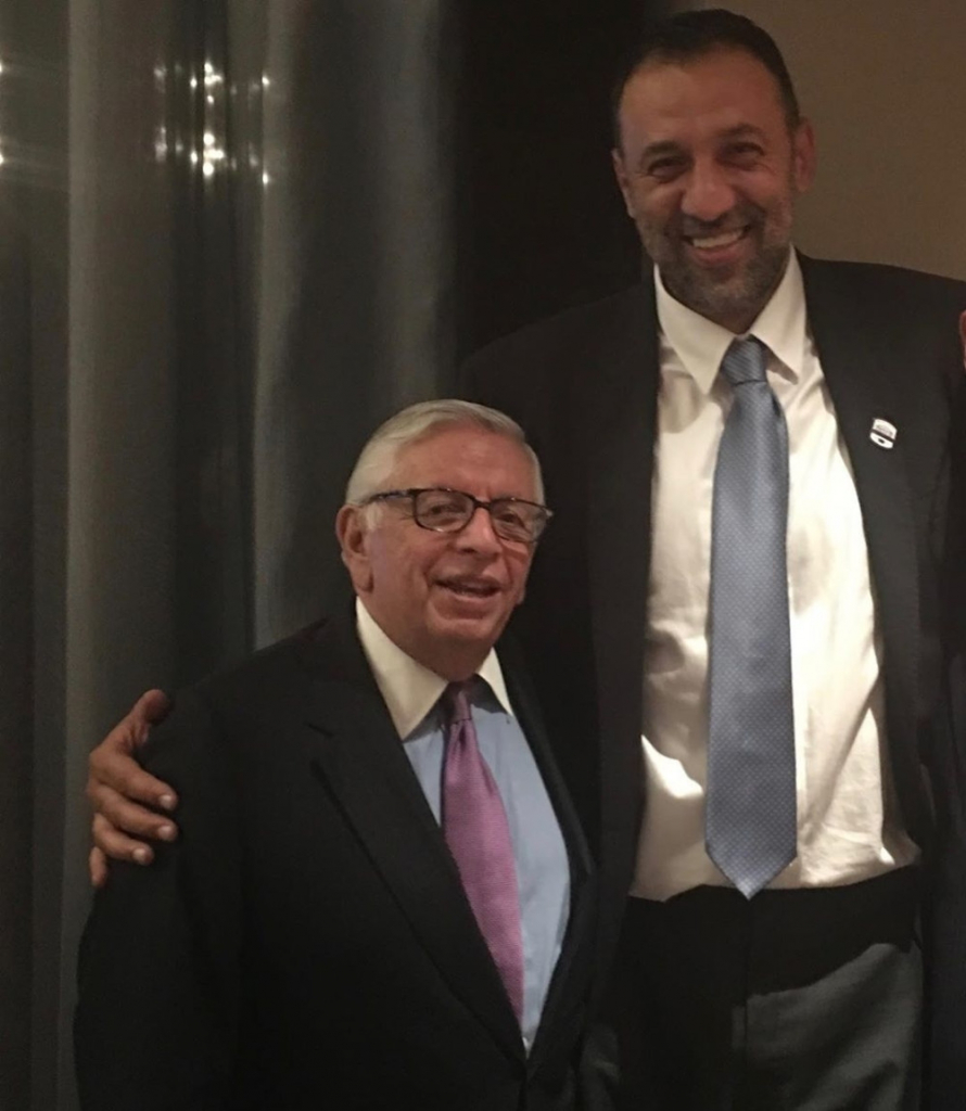 Vlade Divac i Dejvid Stern