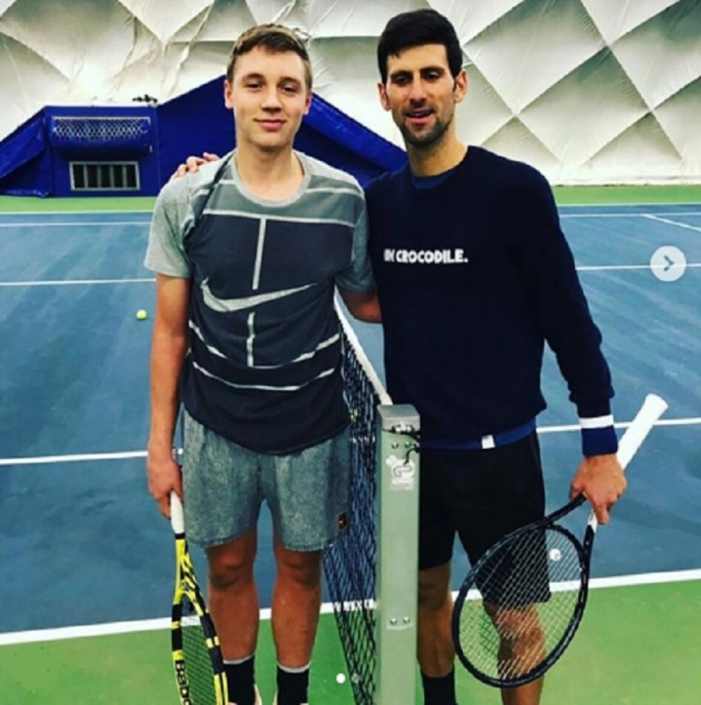 Hamad Međedović i Novak Đoković