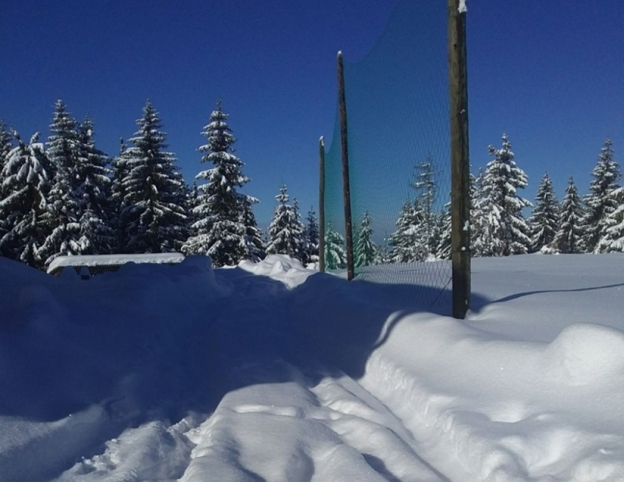 Sjenica, sneg, kola zima, zavejan auto, priroda, planina