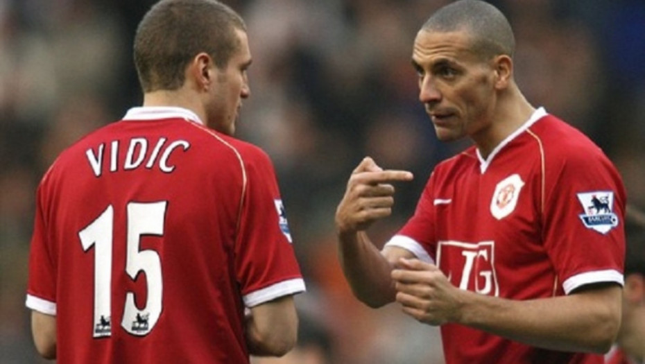 Nemanja Vidić i Rio Ferdinand