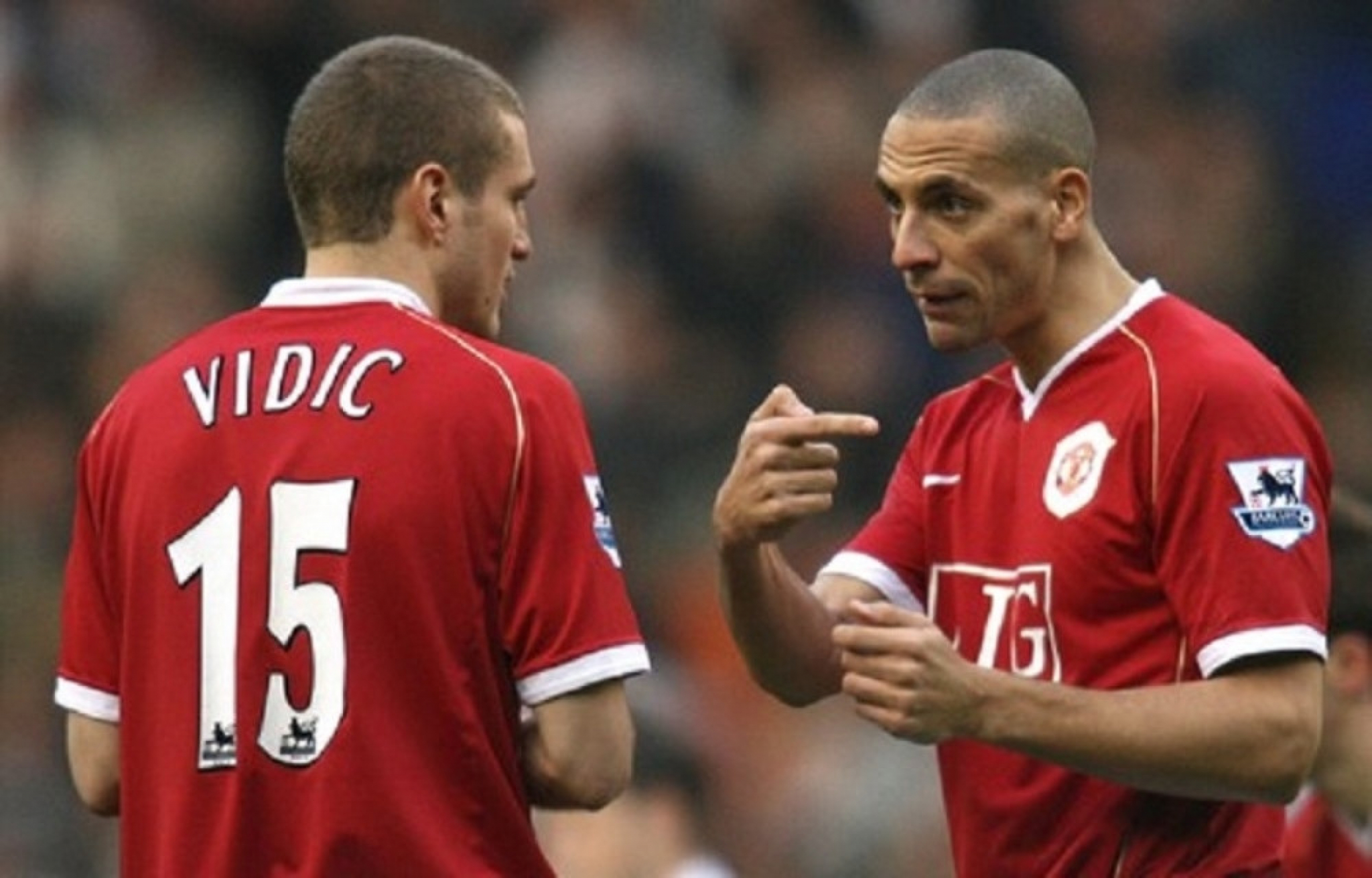 Nemanja Vidić i Rio Ferdinand