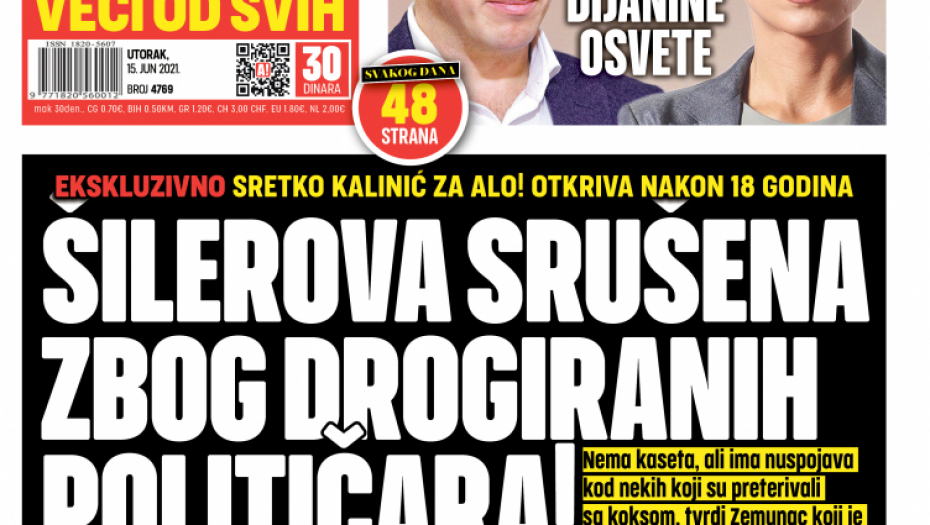 EKSKLUZIVNO Zemunac Sretko Kalinić iz zatvora otkriva nakon 18 godina: Šilerova srušena zbog snimaka drogiranih političara!