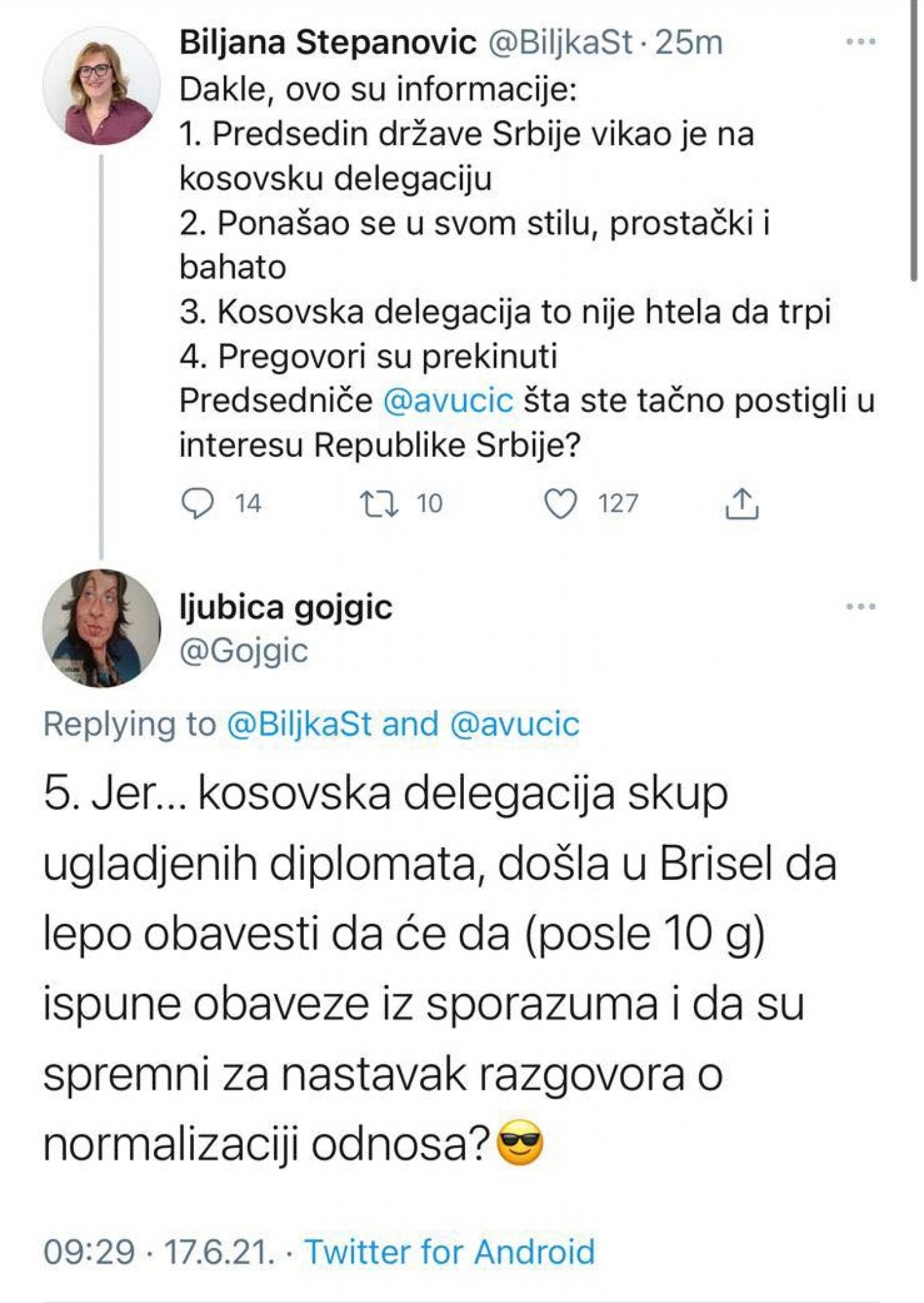 Gojgić biranim rečima prizemljila omiljenu Đilasovu analitičarku