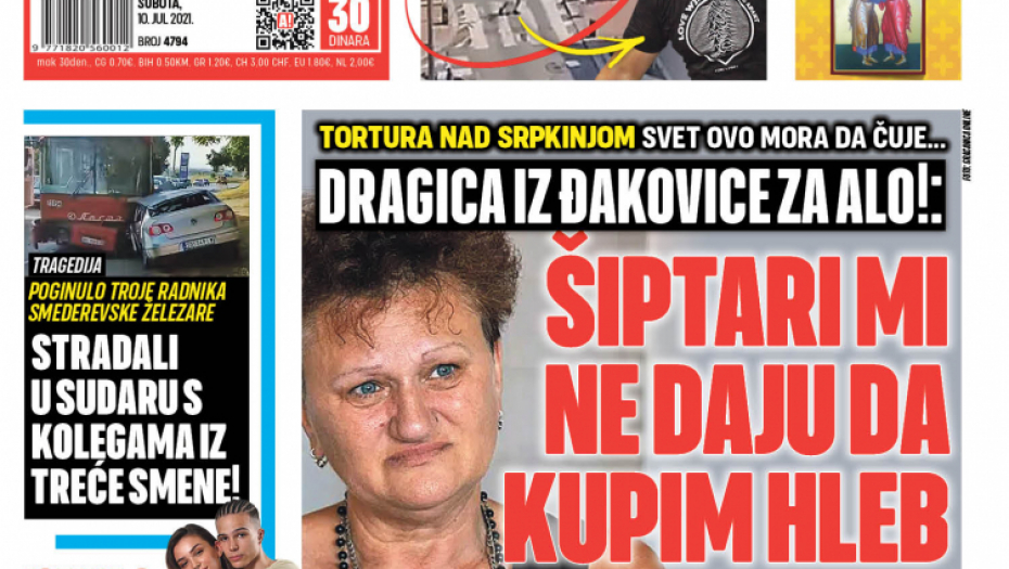 Dragica iz Đakovice za Alo: Šiptari mi ne daju da kupim hleb!