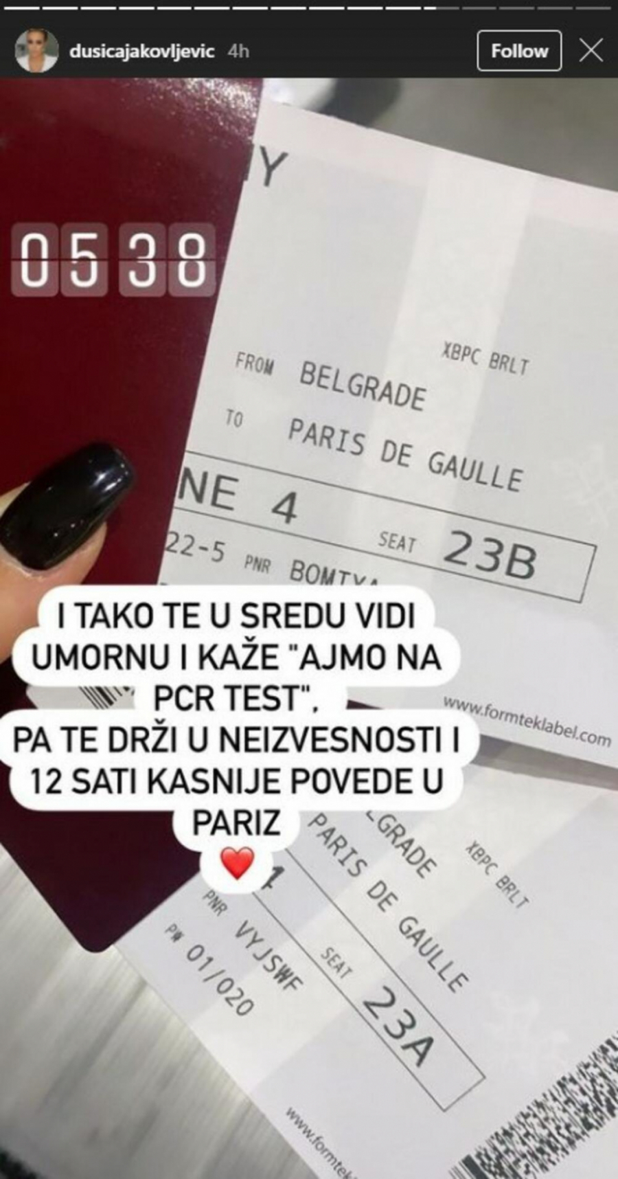 VIDEO ME UMORNU, DRŽAO U NEIZVESNOSTI, PA SE 12 SATI KASNIJE DESILO OVO: Dušica Jakovljević se javno zahvalila fudbaleru zbog najlepšeg iznenađenje u životu (FOTO)