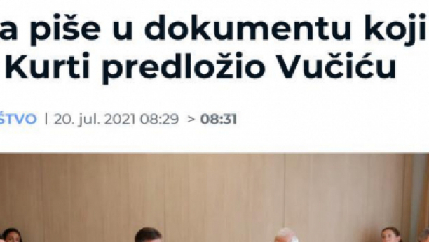 ĐILASOV SAJT NASTAVLJA DA PODRŽAVA KURTIJA Promovišu tzv. deklaraciju kojom se Srbija tera da prizna lažnu državu! (FOTO)