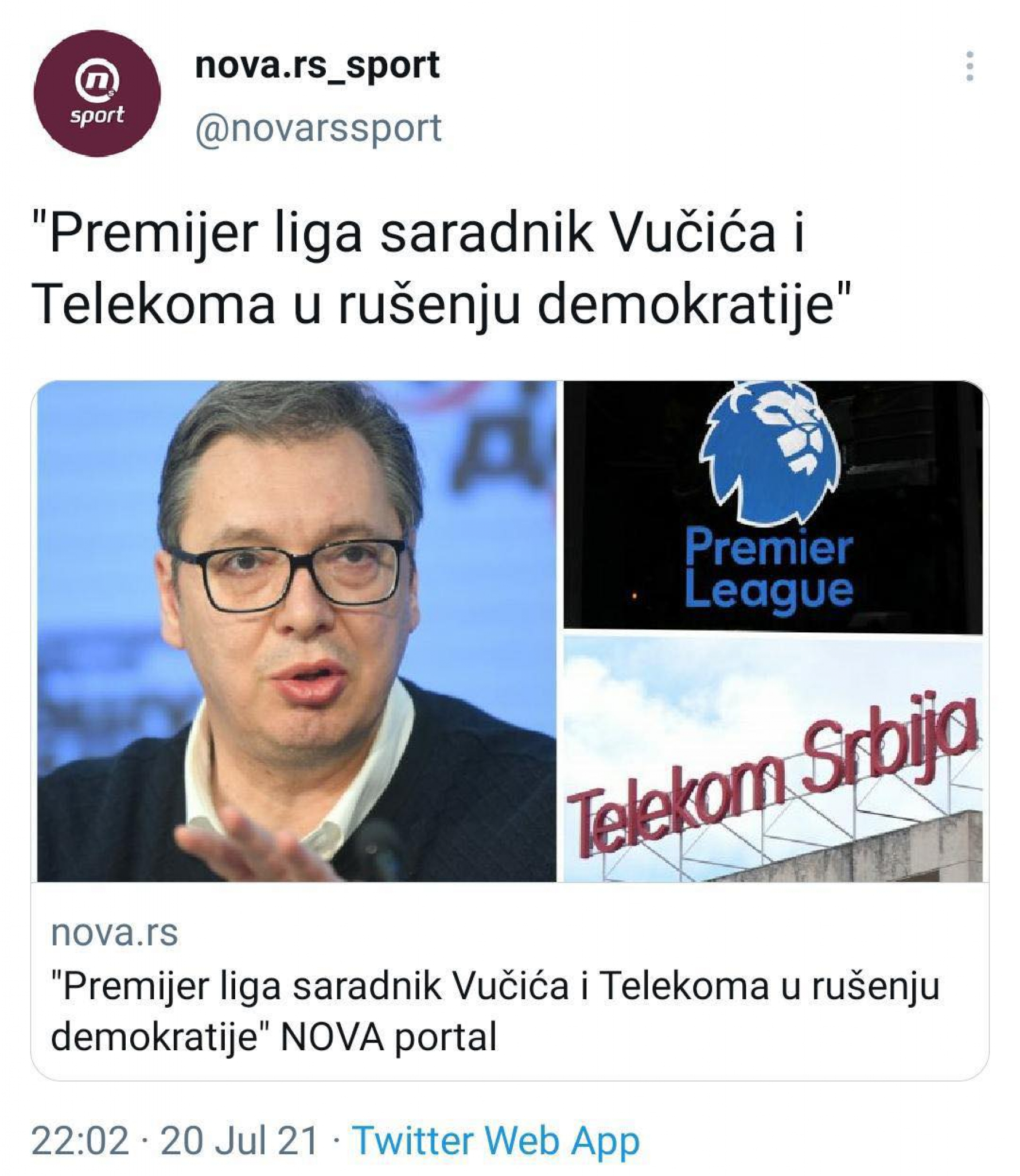 Totalno ludilo Đilasovih medija: Optužili su fudbalere i trenere u britanskoj ligi da su saradnici Aleksandra Vučića!