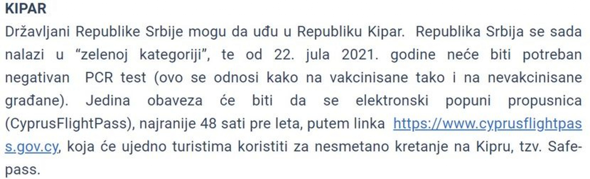 VODIČ ZA ODMOR NA KIPRU Srbija je od danas na zelenoj listi, ovo su uslovi putovanja