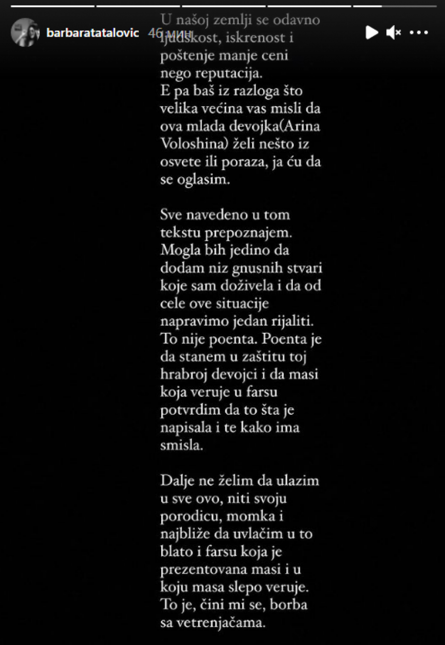 DOŽIVELA SAM GNUSNE UVREDE OD STRANE BIKOVIĆA! Oglasila se i Barbara nakon Ruskinje, još jedna Miloševa bivša razvezala jezik i žestoko ga napljuvala!