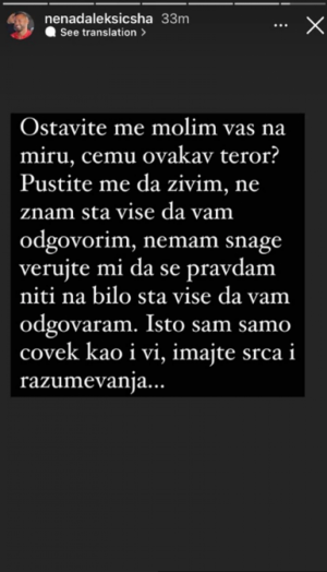 OSTAVITE ME NA MIRU, IMAJTE SRCA! Nenad Aleksić Ša prolazi kroz pakao, van sebe od očaja moli sve ljude samo jednu stvar (FOTO)