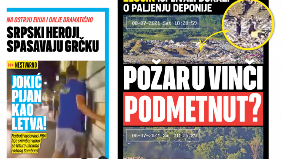 ZLOČIN  Dve osobe snimljene na deponiji u trenutku kad su se pojavili dim i vatra