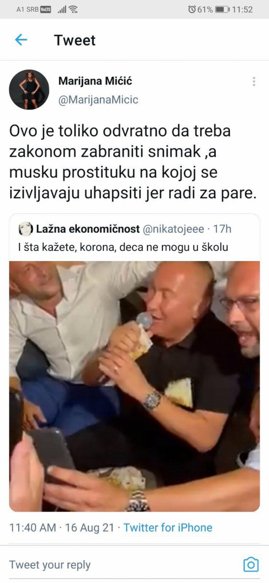 MOJ ĐANI JE KAO MADONA, A I GLUMCI SVAŠTA RADE! Pevačeva supruga za Alo! žustro odgovorila Marijani Mićić jer joj je muža nazvala prostitutkom!