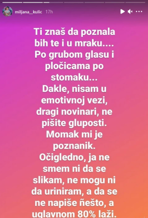 NIJE MOGLA VIŠE DA IZDRŽI! Oglasila se Miljana Kulić i otkrila ko je misteriozni muškarac u čijem društvu je uhvaćena! (FOTO)