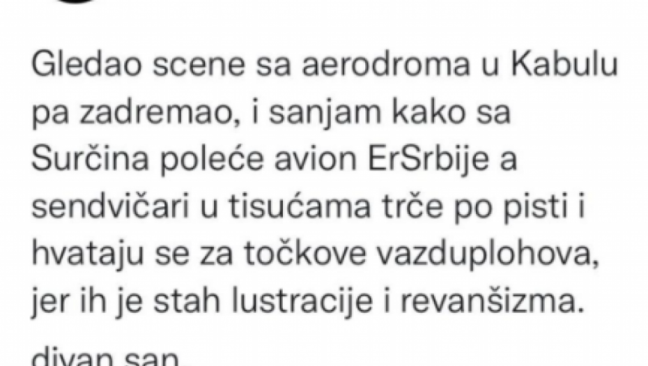 JEZIVA MRŽNJA TVITER ELITE Priželjkuju Srbiji avganistanski scenario, oni koji misle drugačije od njih moraće da beže! (FOTO)