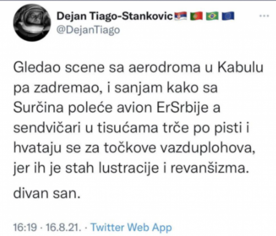 JEZIVA MRŽNJA TVITER ELITE Priželjkuju Srbiji avganistanski scenario, oni koji misle drugačije od njih moraće da beže! (FOTO)