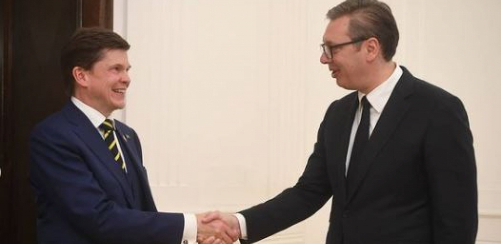 Vučić na sastanku sa predsednikom Parlamenta Kraljevine Švedske