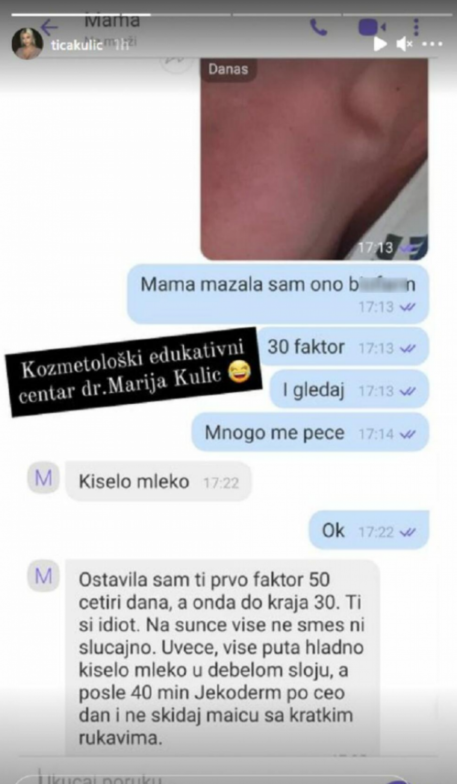 TI SI IDIOT, KAO NEKA SELJANKA! Isplivala šok prepiska Marije Kulić sa ćerkom Tijanom!