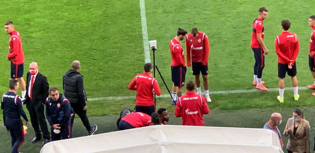 ZVEZDA ODRADILA TRENING Novopečeni očevi najveseliji (FOTO, VIDEO)