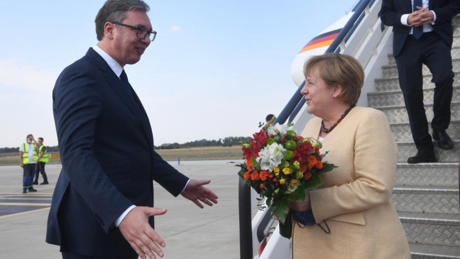 Aleksandar Vučić i Angela Merkel