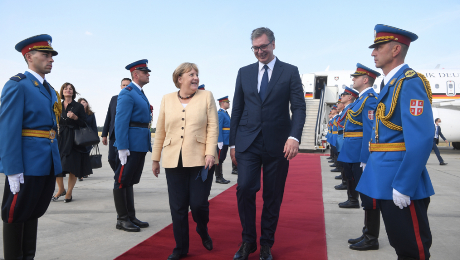 Aleksandar Vučić i Angela Merkel