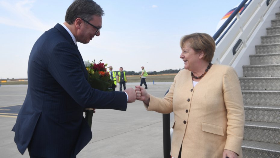 Aleksandar Vučić i Angela Merkel