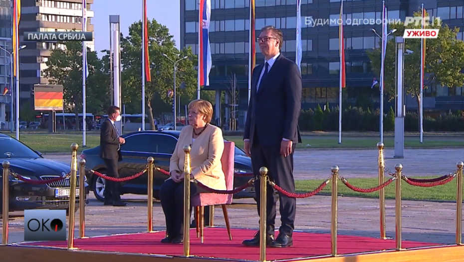 Aleksandar Vučić i Angela Merkel