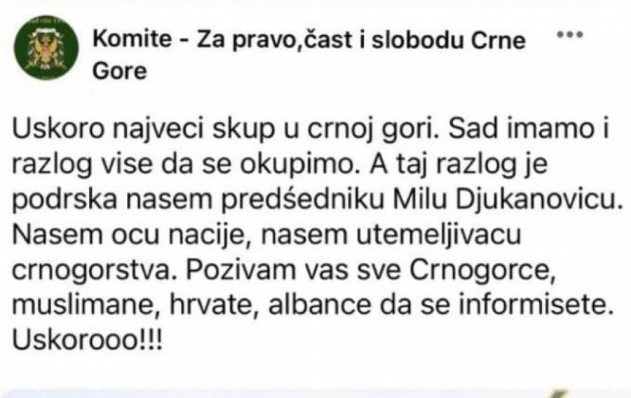 KOMITE NAJAVLJUJU NOVO USTAŠKO ORGIJANJE 